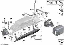 GLOVE BOX diagram for BMW 7 Series G11 LCI 730i