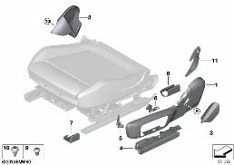 SEAT, FRONT, SEAT TRIM COVERS, ELECTRIC