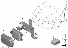 FRONT RADAR SENSOR, LONG RANGE diagram for BMW 7 Series G12 740LdX