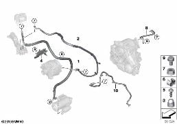 STARTER CABLE, ALT. CABLE, GROUND CABLE diagram for BMW X3 G01 LCI 20iX