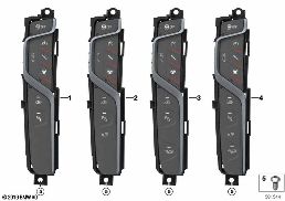 OPERATING UNIT, CENTER CONSOLE diagram for BMW X4 M F98 X4 M
