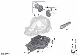 Διαφορ.πίσω άξονα σερβοκινητ./ελαιολεκ. diagram for BMW 3 Series F80 M3 M3