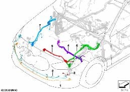 REP.CABLE F.MAIN WIRING HARNESS - FRONT diagram for BMW 1 Series F40 M135iX
