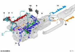 ENGINE WIRING HARNESS diagram for BMW Rolls-Royce Ghost RR21 Ghost