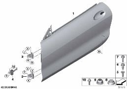 FRONT DOOR-HINGE/DOOR BRAKE