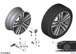 BMW LA WHEEL DOUBLE SPOKE 548 - 17
