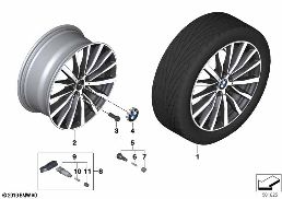 BMW LA WHEEL MULTI-SPOKE 488 - 18