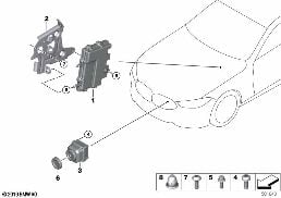 NIGHT VISION CAMERA diagram for BMW 7 Series G12 740LdX
