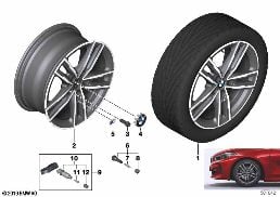 BMW LA WHEEL DOUBLE SPOKE 550M - 17