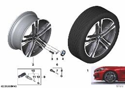 BMW LA WHEEL DOUBLE SPOKE 819M - 18