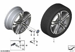 BMW LA WHEEL DOUBLE SPOKE 556M - 18