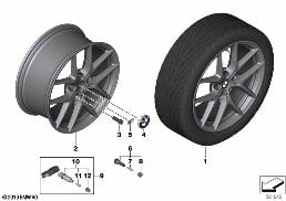 BMW LA WHEEL Y-SPOKE 554M - 18