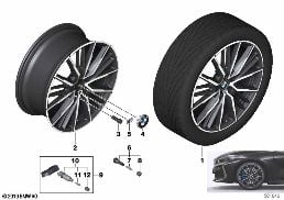 BMW LA WHEEL DOUBLE SPOKE 552M - 19