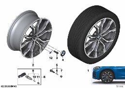 BMW LA WHEEL M DOUBLE SPOKE 816M - 19