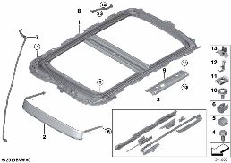 PANORAMA ROOF MOUNTING PARTS