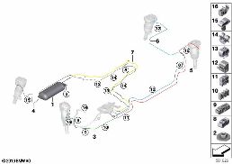 Система регулир.дорож.просв./доп.элем. diagram for BMW X5 G05 30iX