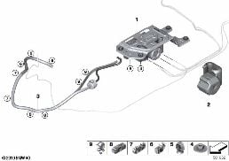 Сист.рег.дор.просвета/сист.подачи воздух diagram for BMW X5 G05 30iX