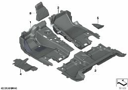 FLOOR COVERING diagram for BMW X6 M F96 X6 M