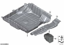 STORAGE SURFACE, TRUNK FLOOR diagram for BMW X6 M F96 X6 M
