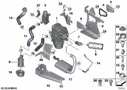 AUXILIARY HEATING diagram for BMW 3 Series G21 Touring 320d