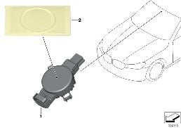 Sensor solar, lluvia, luz y empañamiento diagram for BMW 7 Series G12 LCI 730LdX