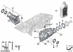 Vorderachsgetriebe 175AL diagram for BMW X5 M F95 X5 M
