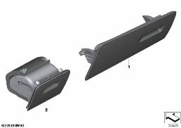 Individual dashboard aanbouwdelen diagram for BMW X5 G05 40iX