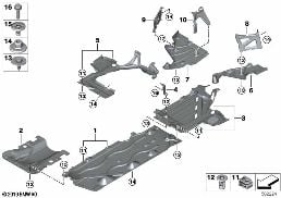 UNDERFLOOR COATING diagram for BMW 1 Series F40 128ti