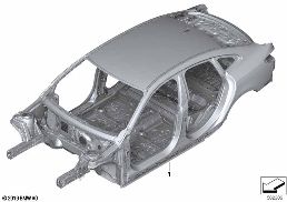 BODY SKELETON diagram for BMW 2 Series F44 Gran Coupé 220iX