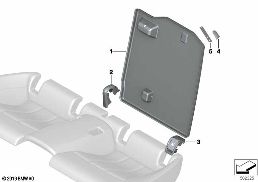 SEAT, REAR, SEAT TRIM COVERS