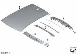 ROOF diagram for BMW 1 Series F70 120