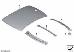 ROOF diagram for BMW 2 Series F44 Gran Coupé 220iX