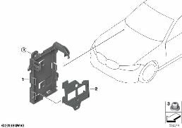HOLDER FOR BODY DOMAIN CONTROLLER BDC diagram for BMW 3 Series G20 Sedan 320d