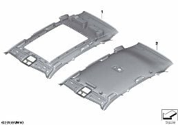 Individual dakhemel Alcantara diagram for BMW X5 G05 40iX
