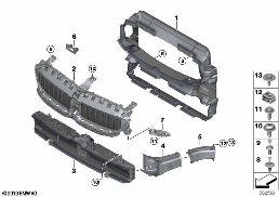 AIR DUCTS diagram for BMW 3 Series G28 Sedan LCI 325LiX