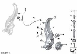 CARRIER / WHEEL BEARING, FRONT