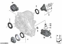 Poj. elem. przekł. rozdz. ATC 13 diagram for BMW X4 M F98 X4 M