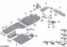 底板饰件 diagram for BMW X5 G05 40iX
