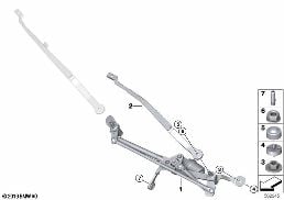 SINGLE WIPER PARTS diagram for BMW X3 G08 30iX