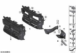 AIR DUCTS diagram for BMW X1 F48 LCI 16d