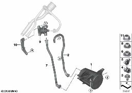 ACTIVATED CHARCOAL FILTER diagram for BMW X3 G01 30eX