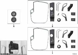 REPAIR KIT, TRIM, CENTRAL CONTROL PANEL diagram for BMW 3 Series G20 Sedan 320d