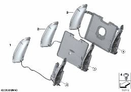 SEAT, FRONT, COMFORT FUNCTIONS diagram for BMW X4 M F98 X4 M