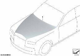 Postmontaggio, cof.motore Silver Satin diagram for BMW Rolls-Royce Phantom RR11 Phantom