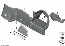 RIGHT TRUNK TRIM diagram for BMW 8 Series G14 Convertible 840dX