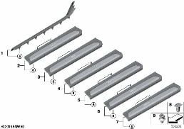 COVER, ENTRANCE diagram for BMW 8 Series G14 Convertible 840dX