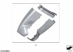 COVERS FOR INTERIOR REARVIEW MIRROR diagram for BMW 1 Series F40 128ti