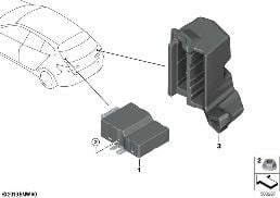 CONTROL UNIT FOR FUEL PUMP diagram for BMW X1 F48 20dX