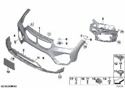 Bekleding voor diagram for BMW X1L F49 LCI X1 25Li