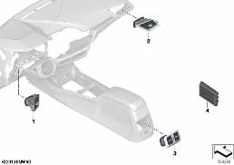 AIR OUTLET diagram for BMW 2 Series F44 Gran Coupé 220iX